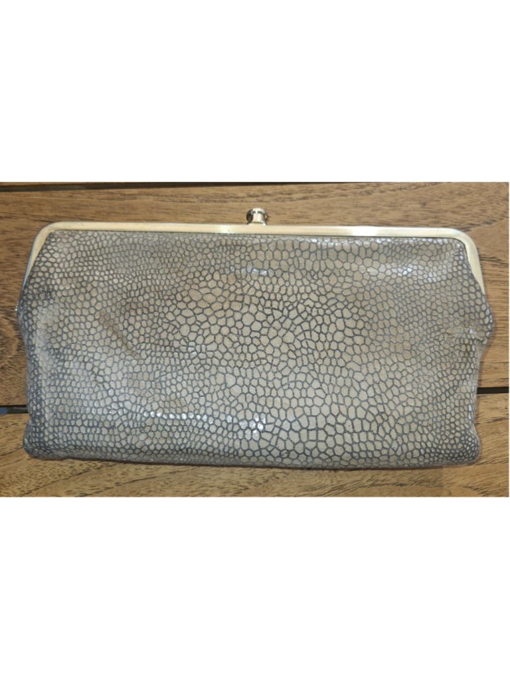 Hobo International Lauren Double Frame Kisslock Clutch Wallet